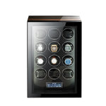 Time Spinners - Opulent - Remote Controlled Luxury Watch Winder. High-end watch winder that combines the finest quality materials, modern technology and craftsmanship. Energy efficient, Smart technology, independent Japanese Mabuchi rotors, Precision ultra-quiet motor, Overwinding protection, Automatic sleep mode
